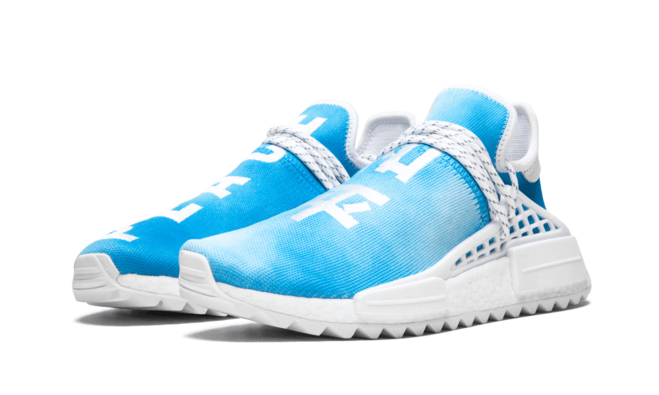 Latest Men's Pharrell Williams NMD Human Race Holi MC Blue Sneakers - Get Sale!