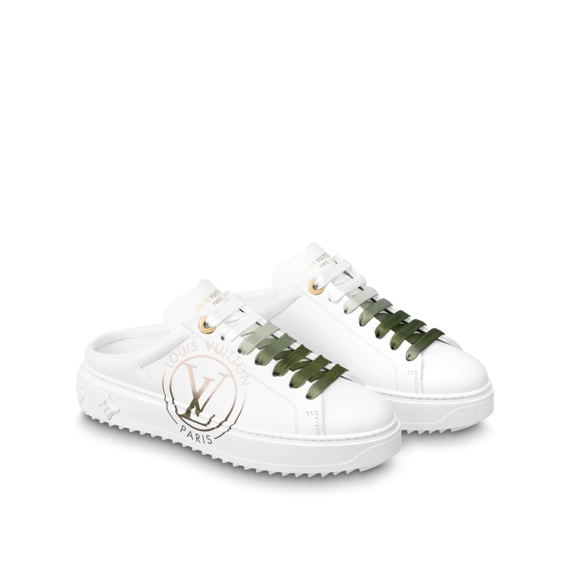 Shop Now - Louis Vuitton Time Out Open Back Sneaker for Women