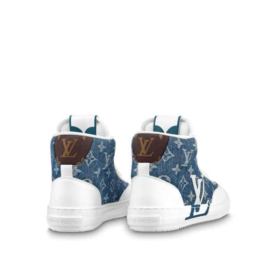 Get Discounted Men's Louis Vuitton Charlie Sneaker Boot Blue - Shop Now!