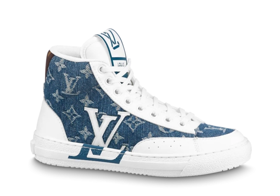 Louis Vuitton Charlie Sneaker Boot Blue for Men's - Shop Now and Enjoy Discount!