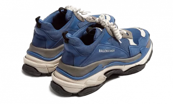 Shop now for Women's Balenciaga Triple S Trainers Navy Gray at a discounted price!