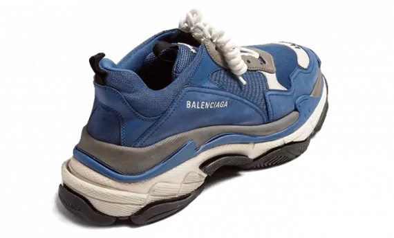 Women's Balenciaga Triple S Trainers Navy Gray now available to purchase!