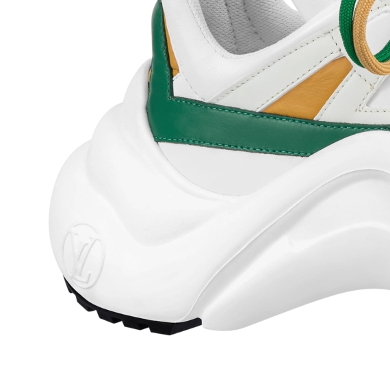 Women's LV Archlight Sneaker - White & Green - Get It Now!