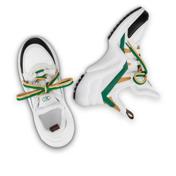 Women's LV Archlight Sneaker - White & Green - Buy Now!