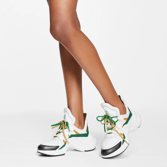Shop the Latest Women's LV Archlight Sneaker in White & Green