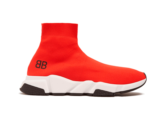 Buy Red Balenciaga Speed Runner Mid for Men's