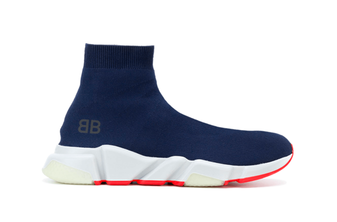 Women's Balenciaga Speed Runner Mid / Navy Shoes On Sale - Buy Now!