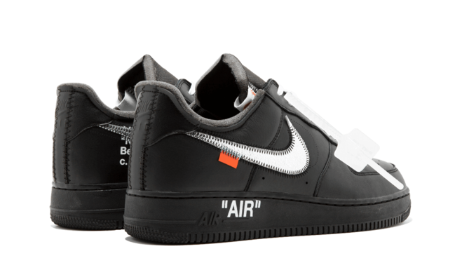 Men's Nike x Off White Air Force 1 07 Virgil x MoMa - BLACK at a Discounted Price