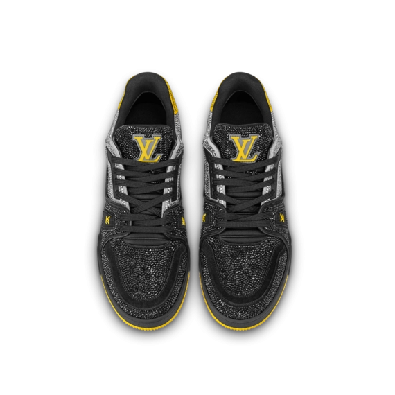 The Latest in Men's Fashion - Get the LV Trainer Sneaker!