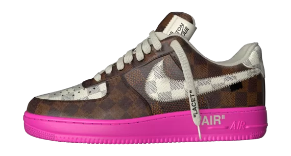 Shop the Men's Louis Vuitton X Air Force 1 Low Rose - Buy Now!