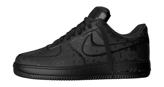 Buy the Louis Vuitton X Air Force 1 Low black for men - Get the latest fashion trend now!