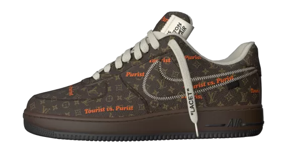 Shop the Louis Vuitton X Air Force 1 Low Brown for Men - Buy Now!