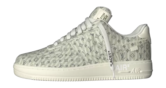 Sale! Discount on Louis Vuitton X Air Force 1 Low White - Men's Fashion Designer Shoes