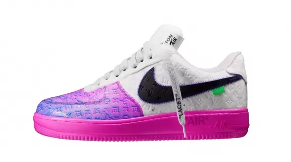 Shop the Louis Vuitton X Air Force 1 Low Pink Sneaker for Men - Buy Now!