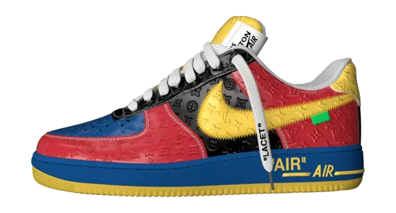 Shop the Louis Vuitton and Nike Air Force 1  Low by Virgil Abloh Multicolour for Men's at Discounted Prices!