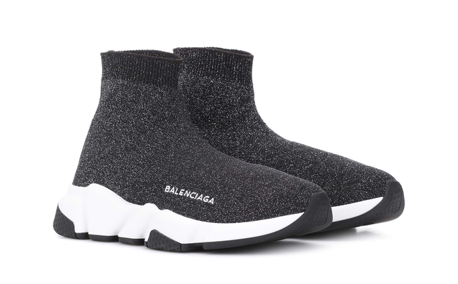 Shop Men's Balenciaga Speed Runner Mid / Gray Shoes