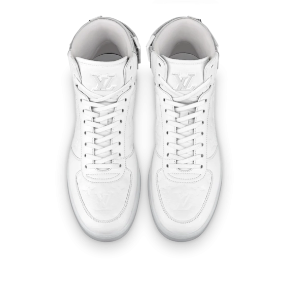 Get the Latest Men's White Louis Vuitton Rivoli Sneaker Boot at Online Shop