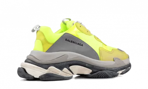Discounted Balenciaga Triple S Trainers - Jaune Fluo for Men's at Fashion Designer Online Shop!
