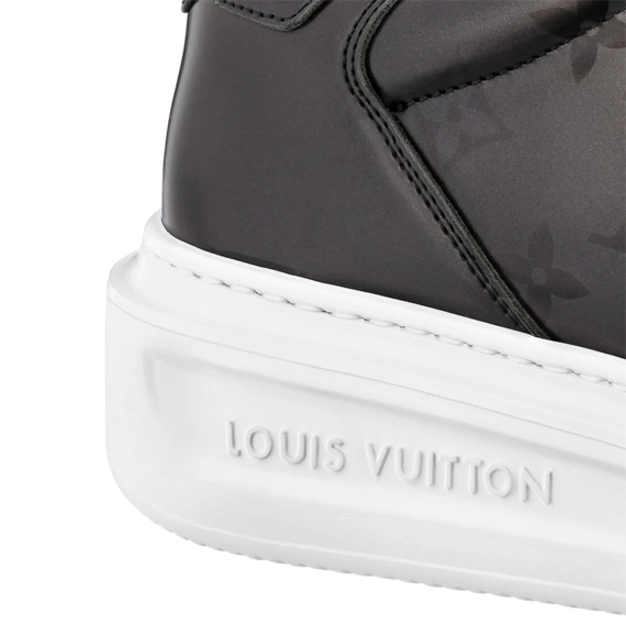 Men's Stylish Louis Vuitton Beverly Hills Gray Sneaker - Get a Discount!