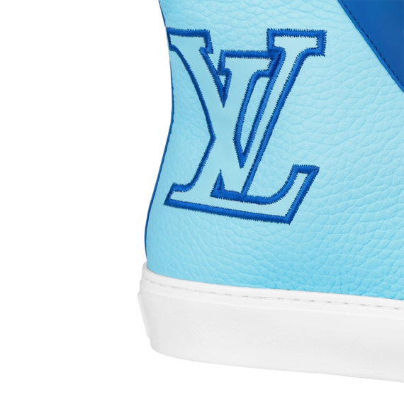 Get the Stylish Louis Vuitton Tattoo Sneaker Boot Blue for Men's
