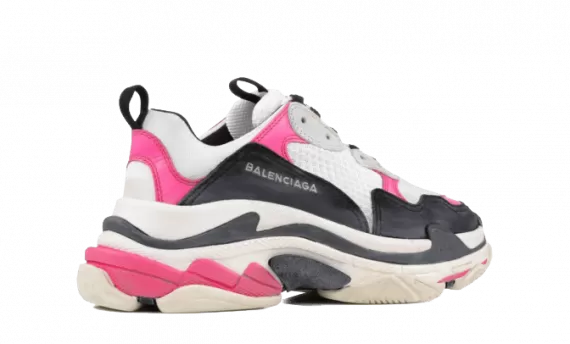 Shop the Trendy Balenciaga Triple S Trainers - Pink / Black for Women's