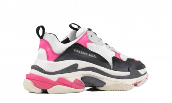 Shop Men's Balenciaga TRIPLE S TRAINERS - PINK / Black Now