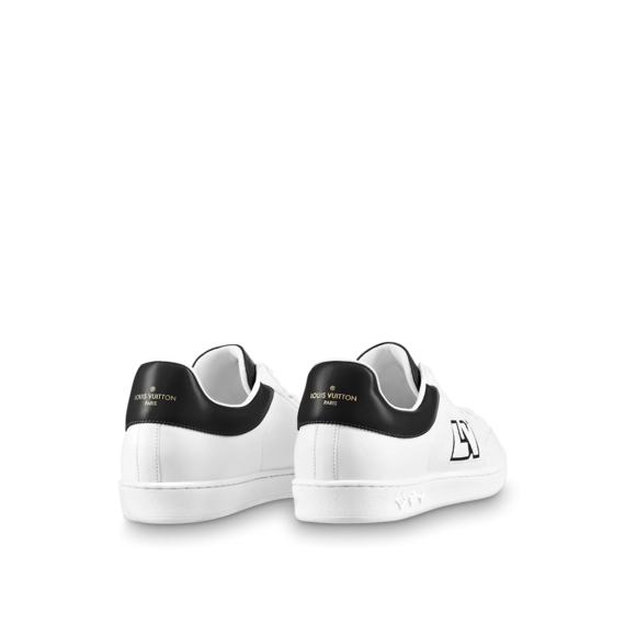 Stylish Louis Vuitton Luxembourg Sneaker Black / White For Men's