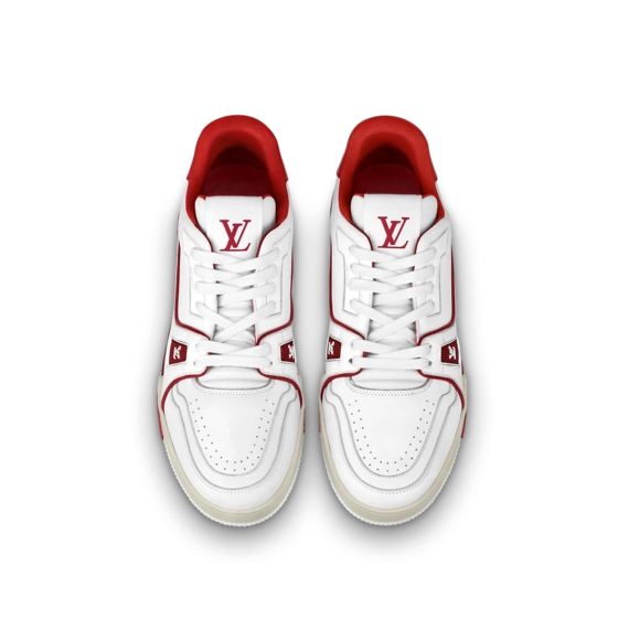 Men's Louis Vuitton Trainer Sneaker Bordeaux Red - Shop and Save Today!
