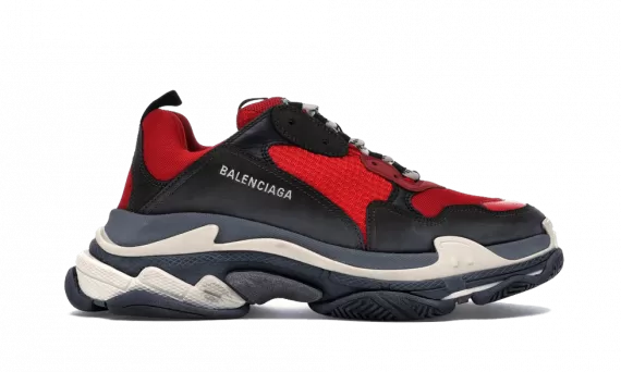 Sale Get Balenciaga Women's Triple S Trainers in Red & Black