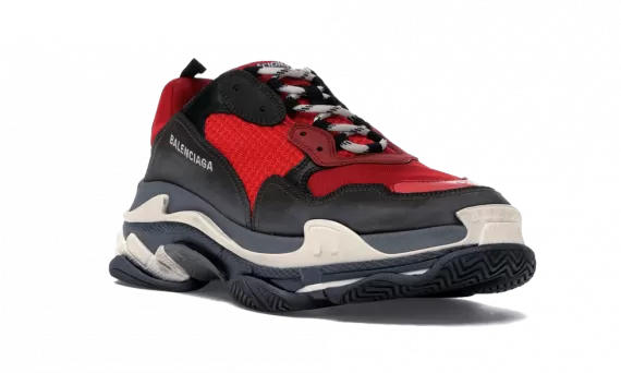 Shop Now for Men's Balenciaga TRIPLE S TRAINERS - Red/Black