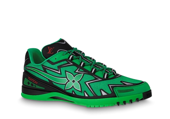 Buy the LV Sprint Sneaker Green for Men's