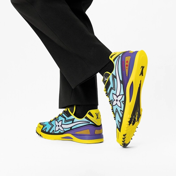 Buy Men's Yellow LV Sprint Sneaker Now