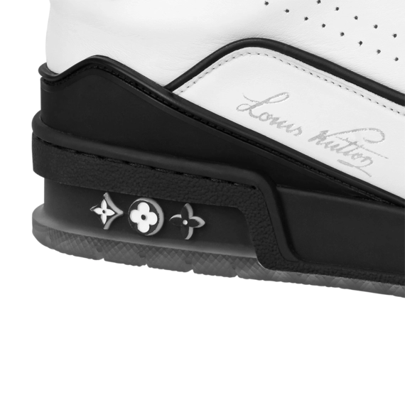 Get the Trendy Men's LV Trainer Sneaker Black / White on Sale Now!