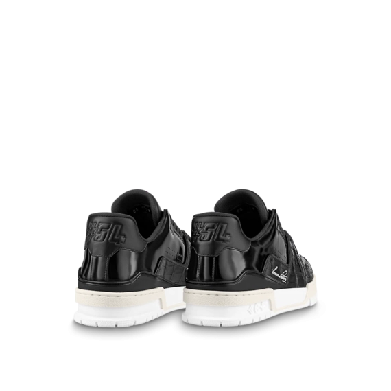 Look Sharp in Men's LV Trainer Sneaker Black - Shop Now!