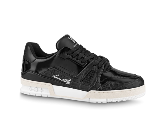 Buy Men's LV Trainer Sneaker Black - Shop Now!