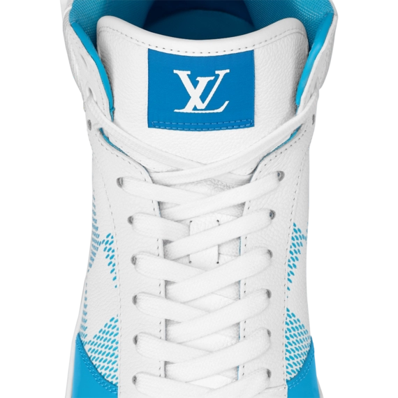 Grab a Bargain on the Men's Louis Vuitton Rivoli Sneaker Boot Blue!