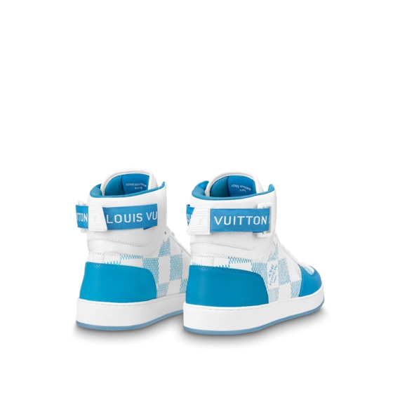 Fashionable Men's Louis Vuitton Rivoli Sneaker Boot Blue Available Now!