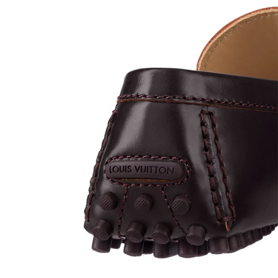 Purchase Stylish Men's Louis Vuitton Hockenheim Mocassin Moka Brown