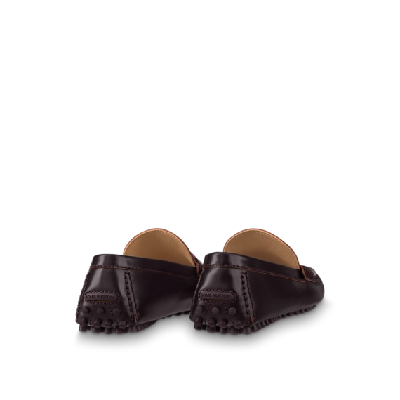 Look Great in Louis Vuitton Hockenheim Mocassin Moka Brown for Men's