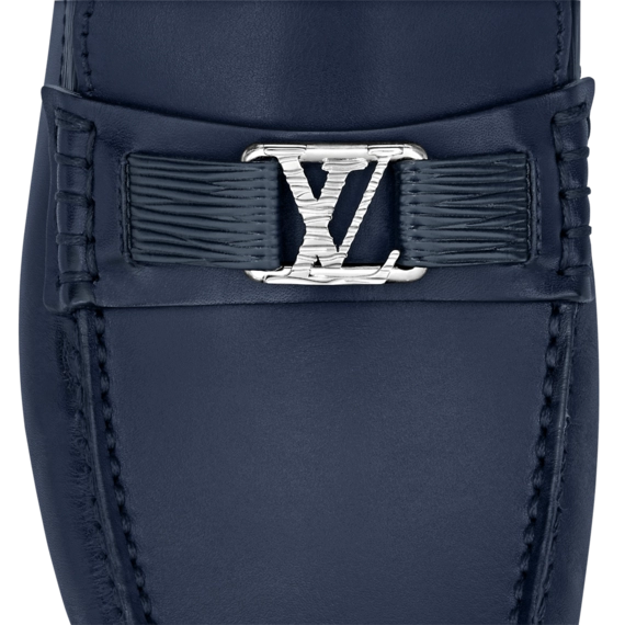 Men's Fashion - Louis Vuitton Hockenheim Mocassin Navy Blue - On Sale Now!