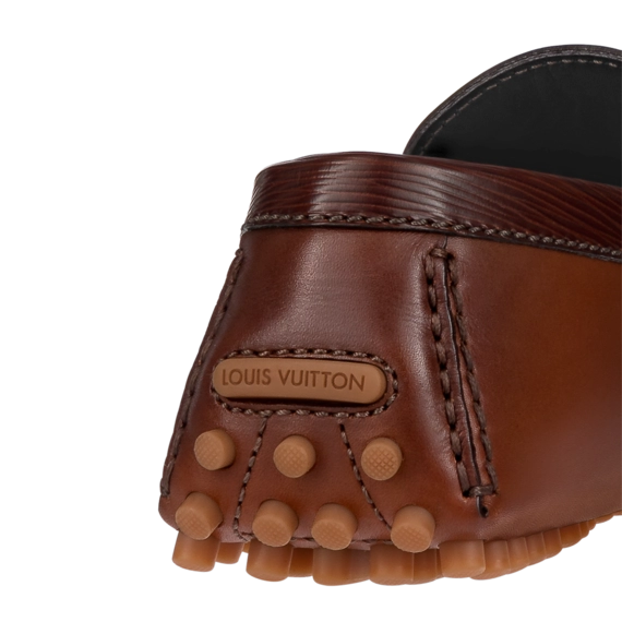Men's Footwear: Louis Vuitton Hockenheim Mocassin Cognac Brown on Sale