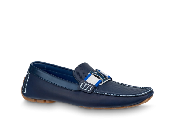 Buy Louis Vuitton Monte Carlo Mocassin Blue Men's Shoes - Sale!