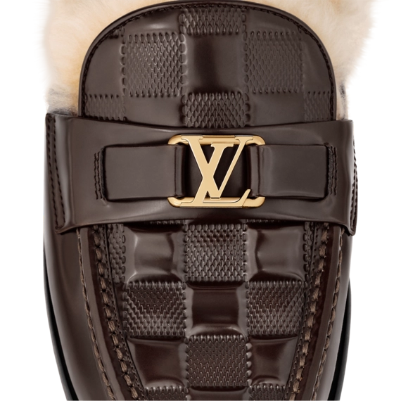 Make a statement with the Louis Vuitton Major open back loafer for men!