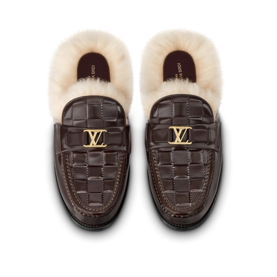 Upgrade your wardrobe with the Louis Vuitton Major open back loafer for men!