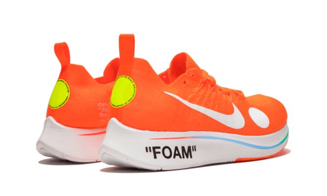 Stylish Women's Nike x Off-White Zoom Fly Mercurial Flyknit - Orange - Get Discount Now!