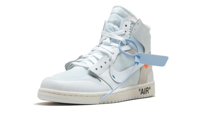 Grab a Discount on Men's Air Jordan 1 x Off-White OG High Retro - White!