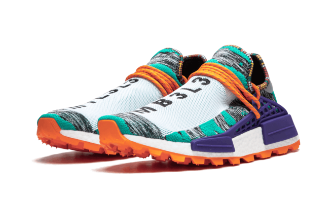 Save on Men's Pharrell Williams NMD Human Race Solar Pack M1L3L3!