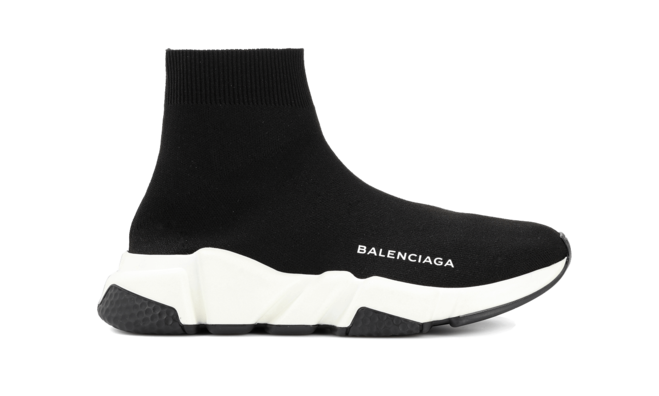 Buy Balenciaga Speed Runner MID Black/White/Black for Men at Discount!