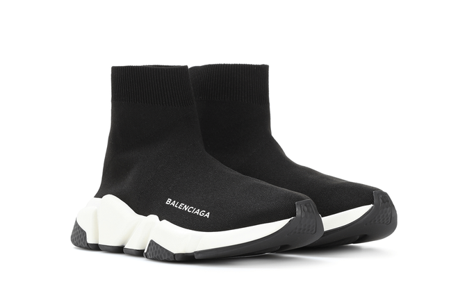 Women's Balenciaga Speed Runner MID Black/White/Black - Buy Now at a Discount