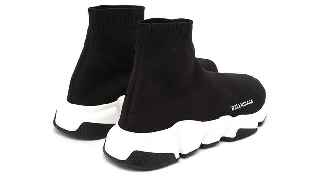 Men's Balenciaga Speed Runner MID Black/White/Black - Get it Now at Discount!